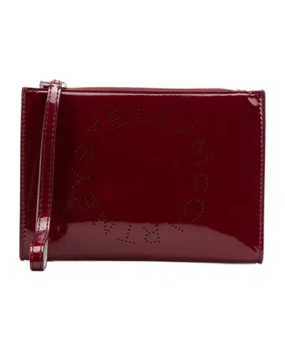 Stella Mccartney Zippered Clutch In Red