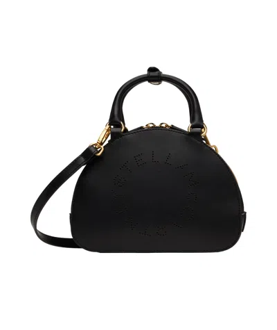 Stella Mccartney Zippered Shoulder Bag In Black