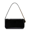 Stella Mccartney Zippered Shoulder Bag In Black