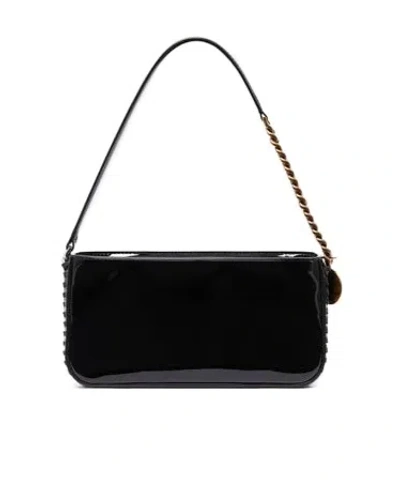 Stella Mccartney Zippered Shoulder Bag In Black