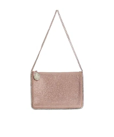 Stella Mccartney Zippered Shoulder Bag In Nude
