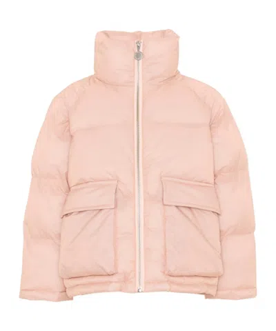 Stella Mccartney Zip-up Stand-collar Padded Jacket In Pink