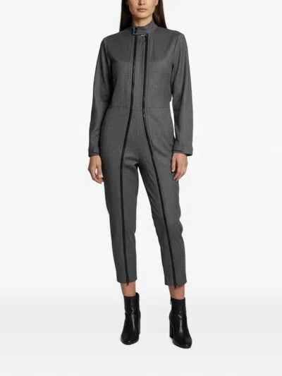 Pre-owned Stella Mccartney Zip-up Tailored Jumpsuit In Gray