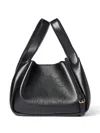 Stella Mccartney Logo Double Top Handle Crossbody Bag In Black