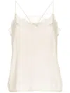 Stella Nova Cita Lou Floral-lace Silk Top In White