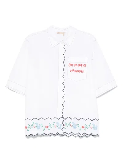 Stella Nova Embroidered Shirt In Neutral