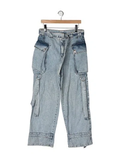Pre-owned Stella Nova High-rise Straight Leg Jeans In Blue