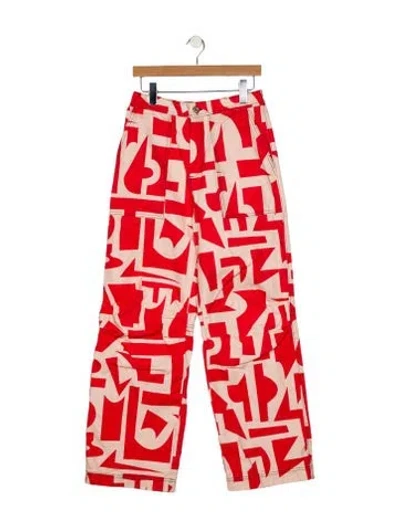 Pre-owned Stella Nova High-rise Wide Leg Jeans In Orange