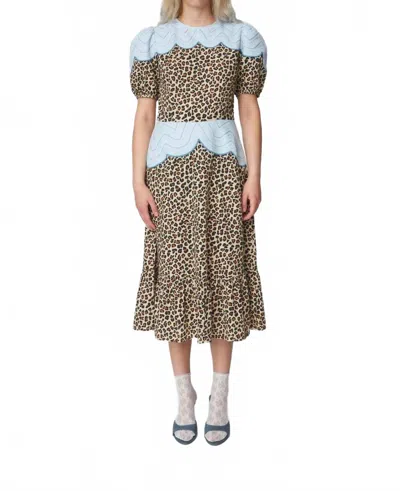 Stella Nova Leopard Midi Dress In Animal In Multi