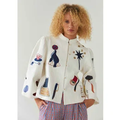 Stella Nova Quilted Circus Jacket In White