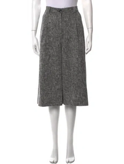 Pre-owned Stella Nova Tweed Pattern Straight Leg Pants W/ Tags In Grey