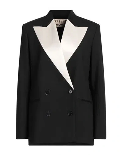 Stella Nova Woman Blazer Black Size 10 Polyester, Viscose, Elastane