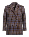 Stella Nova Oversized Checked Blazer In Beige