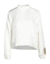 Stella Nova Woman Sweatshirt White Size 8 Polyester In White