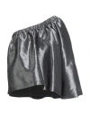 Stella Nova Woman Top Gunmetal Size 8 Polyester, Nylon In Gray