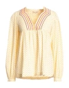 Stella Nova Woman Blouse Light Yellow Size 10 Cotton In Yellow