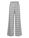 Stella Nova Women's Kaddy Checked Wool Mix Pants In Grey Checks In Grey