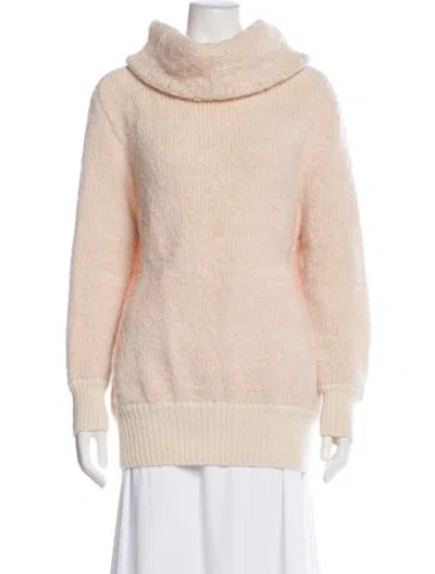 Pre-owned Stella Pardo Alpaca Turtleneck Sweater In Pink