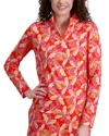 Stella Parker 1/2-zip Pullover In Orange
