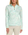 Stella Parker 1/2-zip Pullover In Blue