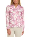 Stella Parker 1/2-zip Pullover In Pink