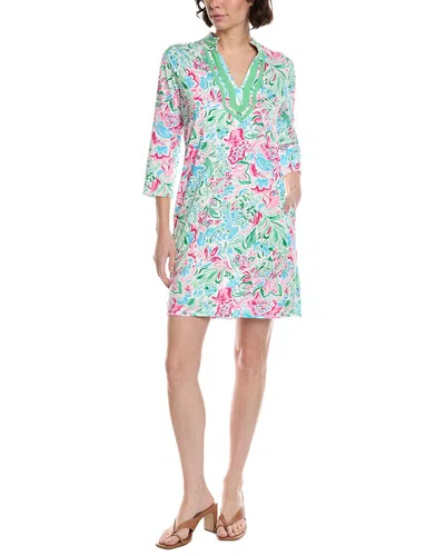 Stella Parker 3/4-sleeve Tunic Dress In Multi