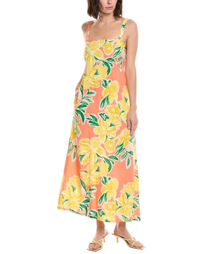 Stella Parker Bexley Printed Maxi Dress In White