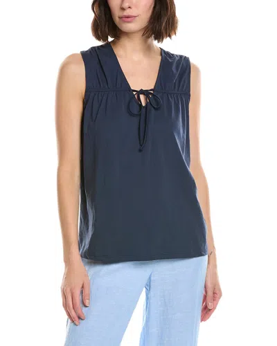 Stella Parker Brighton Ruched Tie Top In Multi