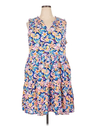 Pre-owned Stella Parker Casual Dress In Blue