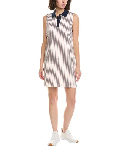 Stella Parker Edie Contrast Collar Polo Shirtdress In Multi