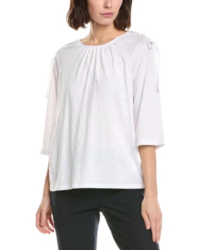 Stella Parker Emily Raglan Top In White