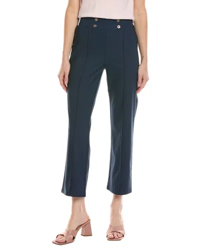 Stella Parker Flora Crop Pant In Navy