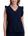 Stella Parker Flutter Sleeve Knit Top