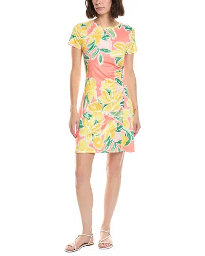 Stella Parker Kerri Printed Shirtdress In Yellow