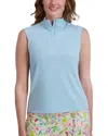Stella Parker Mock Zip Knit Top