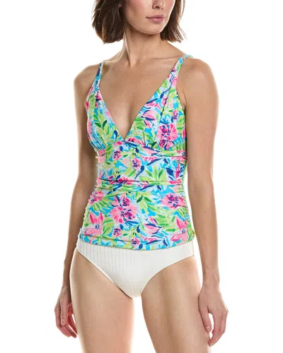 Stella Parker Over The Shoulder Tankini In Multi