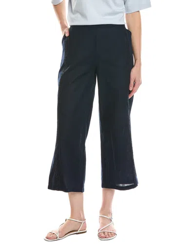 Stella Parker Pamela Linen-blend Pant In Black