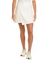 Stella Parker Pleated Pull-on Skort In White