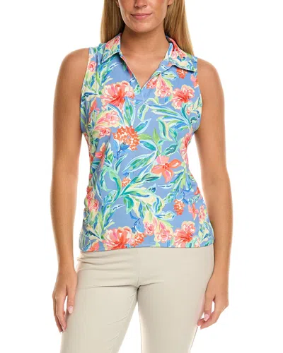 Stella Parker Lydia Printed Collared Shirt In Multi