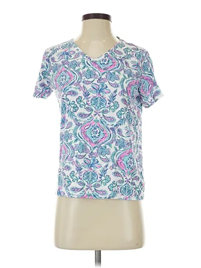 Pre-owned Stella Parker Short Sleeve T-shirt In Blue