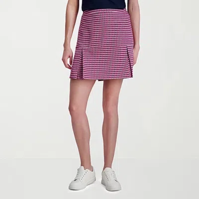Stella Parker Skort Womens Pink Geometric Print Pleated Hem Activewear Dsgl522 In Multi