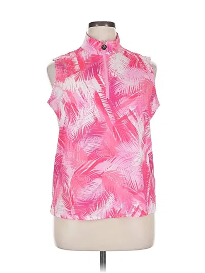 Pre-owned Stella Parker Sleeveless Blouse In Pink