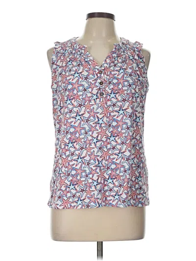 Pre-owned Stella Parker Sleeveless Blouse In Pink