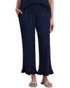 Stella Parker Smocked Waist Ruffle Cropped Pant