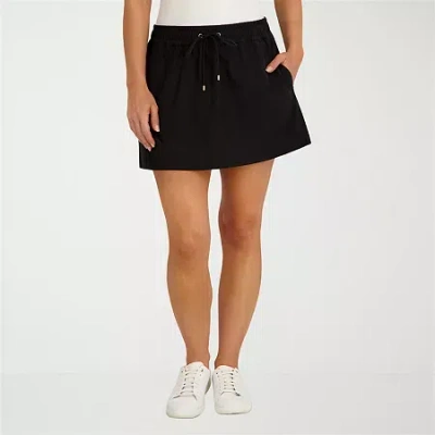 Stella Parker Womens Shorts Swimsuit Cover-up In Black