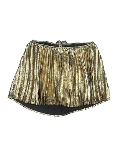 Pre-owned Stella Kids' Skirt In Gold