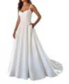 Stella York Modern Ballgown Wedding Dress In Ivory In White