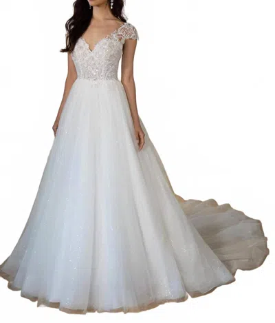 Stella York Sparkling Lace Princess Ballgown Wedding Dress In Shades Of Ivory In White
