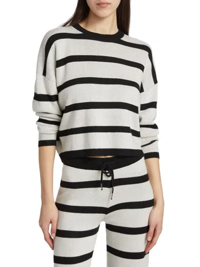 Stellae Dux Women's Colorblock Crewneck Sweater In Multi