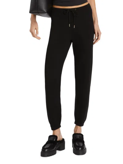Stellae Dux Women's Double-knit Drawstring Joggers In Black